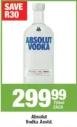 Agrimark Absolut Vodka offer
