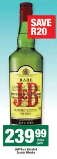 Agrimark J&B Rare Blended Scotch Whisky offer