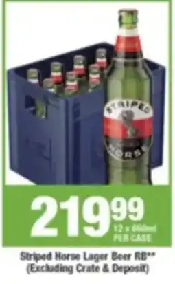 Agrimark Striped Horse Lager Beer RB offer