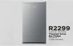 House & Home Hisense Titanium Silver Bar Fridge offer