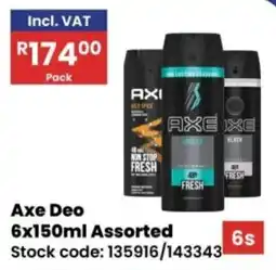 Africa Cash and Carry Axe Deo Assorted offer