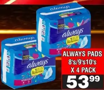 Advance Cash n Carry Always pads offer