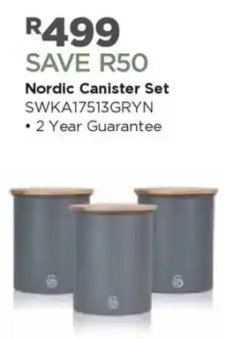 House & Home Swan Nordic Canister Set offer