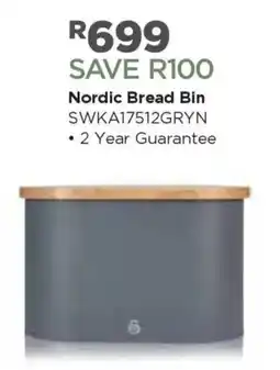 House & Home Swan Nordic Bread Bin offer