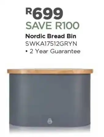 Swan Nordic Bread Bin