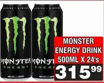 Advance Cash n Carry Monster energy drink offer