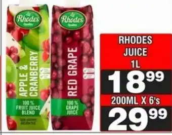 Advance Cash n Carry Rhodes Juice offer