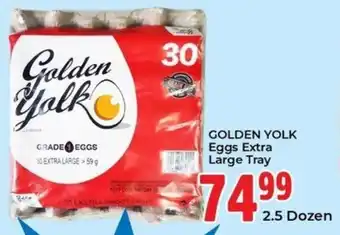 Elite Cash & Carry Golden Yolk Eggs Extra Large Tray offer