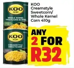 Elite Cash & Carry Koo Creamstyle Sweetcorn/ Whole Kernel Corn offer