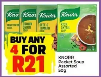 Elite Cash & Carry Knorr Packet Soup Assorted offer