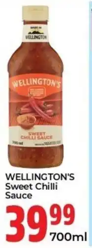 Elite Cash & Carry Wellington's Sweet Chilli Sauce offer