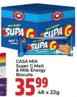 Elite Cash & Carry Casa Mia Super G Malt & Milk Energy Biscuits offer