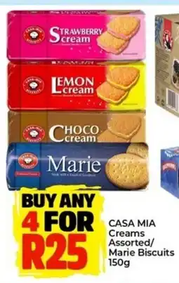 Elite Cash & Carry Casa Mia Creams Assorted/ Marie Biscuits offer