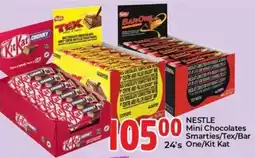Elite Cash & Carry Nestle Mini Chocolates Smarties/ Tex/ Bar One/ Kit Kat offer
