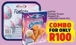 Elite Cash & Carry Gattis Fantasy Frozen Dessert and Milkiss Cones offer