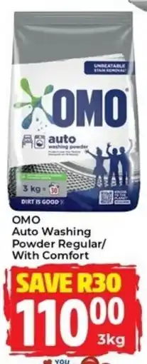 Elite Cash & Carry Omo Auto Washing Powder Regular/ With Comfort offer