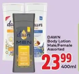 Elite Cash & Carry Dawn Body Lotion Male/ Female Assorted offer