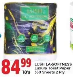 Elite Cash & Carry Lush La-Softness Luxury Toilet Paper 350 Sheets 2 Ply offer