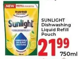 Elite Cash & Carry Sunlight Dishwashing Liquid Refill Pouch offer