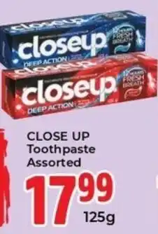 Elite Cash & Carry Close Up Toothpaste Assorted offer