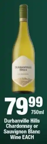 OK Liquor Durbanville Hills Chardonnay or Sauvignon Blanc Wine offer