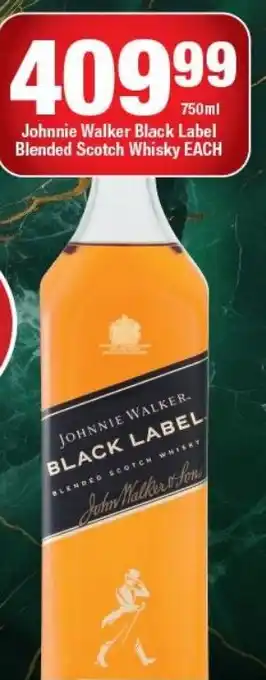 OK Liquor Johnnie Walker Black Label Blended Scotch Whisky offer