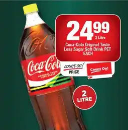 OK Liquor Coca-Cola Original Taste Less Sugar Soft Drink offer