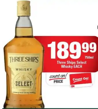 OK Liquor Three Ships Select Whisky offer