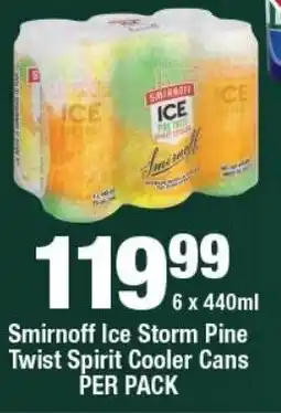 OK Liquor Smirnoff Ice Storm Pine Twist Spirit Cooler Cans offer