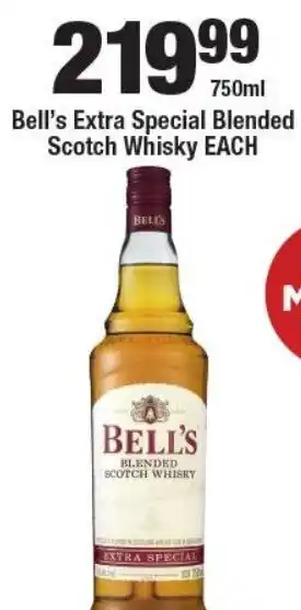 OK Liquor Bell's Extra Special Blended Scotch Whisky offer