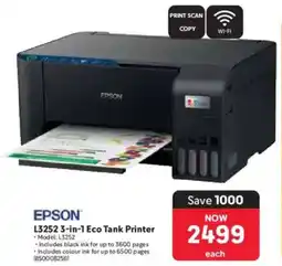 Makro Epson L3252 3-in-1 Eco Tank Printer offer
