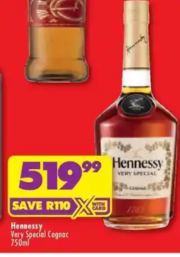 Shoprite Hennessy Very Special Cognac 750ml offer