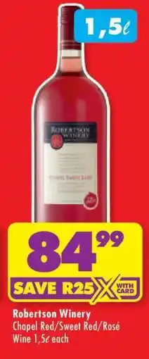 Shoprite ROBERTSON WINERY offer