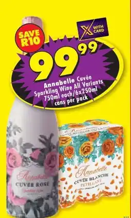 Shoprite Annabelle Cuvée Sparkling Wine All Variants offer
