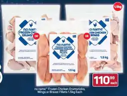 Pick n Pay no name Frozen Chicken Drumsticks, Wings or Breast Fillets 1.5kg Each offer