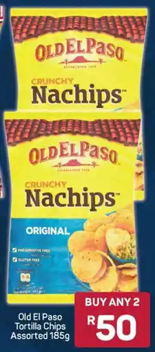 Pick n Pay Old El Paso Tortilla Chips Assorted 185g offer