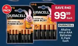 Pick n Pay Duracell Alkaline AA or AAA Batteries 6-Pack offer