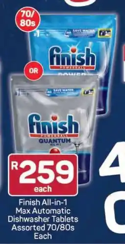 Pick n Pay Finish All-in-1 Max Automatic Dishwasher Tablets Assorted 70/80s Each offer