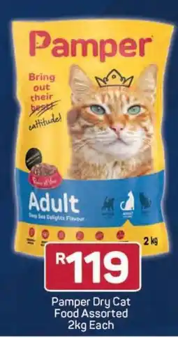 Pick n Pay Pamper Dry Cat Food Assorted 2kg Each offer