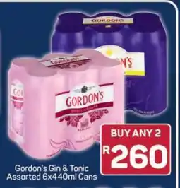 Pick n Pay Gordon's Gin & Tonic Assorted 6x440ml Cans offer