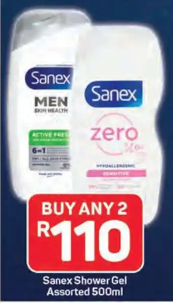 Pick n Pay Sanex Shower Gel Assorted 500ml offer