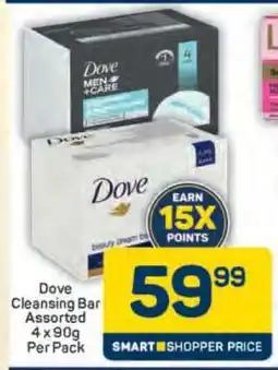 Pick n Pay Dove Cleansing Bar Assorted 4 x 90g Per Pack offer