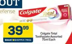 Pick n Pay Colgate Total Toothpaste Assorted 75ml Each offer