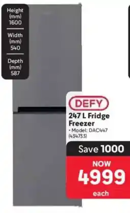 Makro Defy Fridge Freezer offer