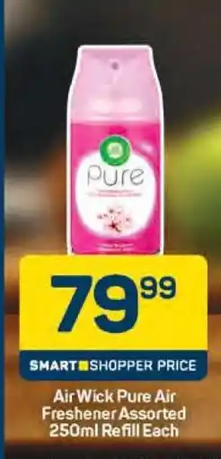 Pick n Pay Air Wick Pure Air Freshener Assorted 250ml Refill Each offer