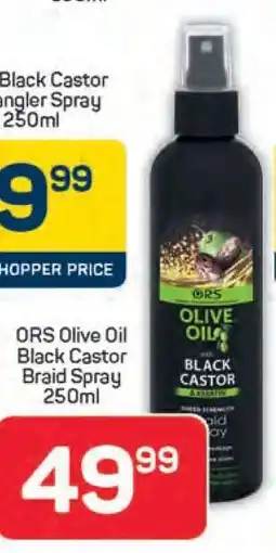 Pick n Pay ORS Olive Oil Black Castor Braid Spray 250ml offer