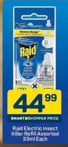 Pick n Pay Raid Electric Insect Killer Refill Assorted 33ml Each offer