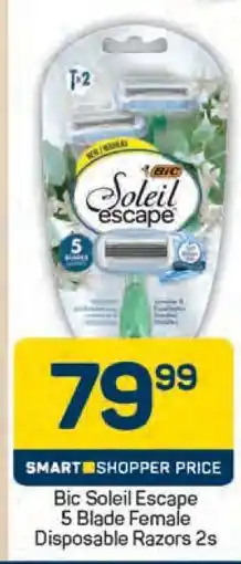 Pick n Pay Bic Soleil Escape 5 Blade Female Disposable Razors 2s offer
