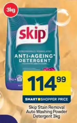 Pick n Pay Skip Stain Removal Auto Washing Powder Detergent 3kg offer