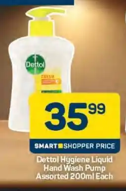 Pick n Pay Dettol Hygiene Liquid Hand Wash Pump Assorted 200ml Each offer